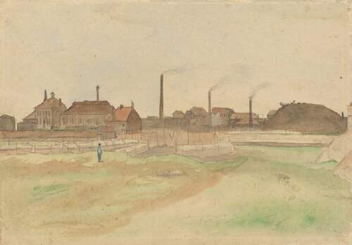 Cokesfabriek in de Borinage, 1879